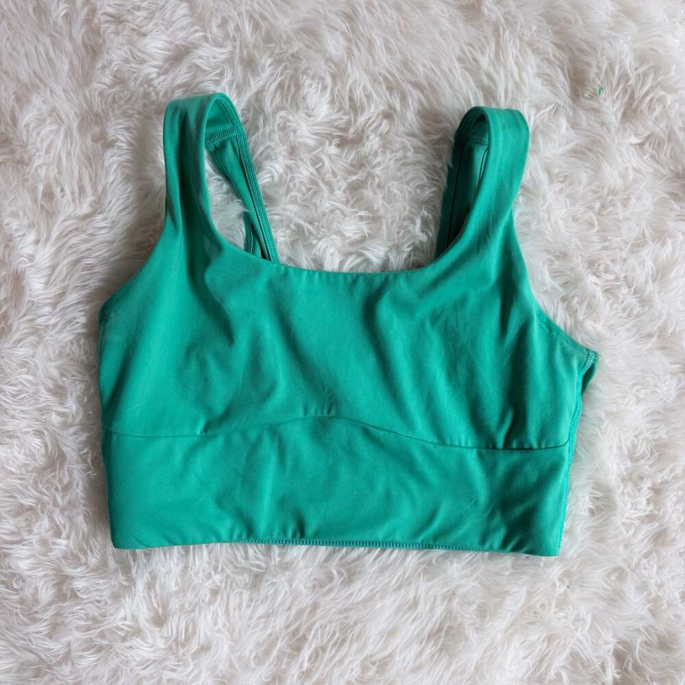 Gymshark Sweat Seamless Longline Sports Bra Emerald Green Size M B4A9L